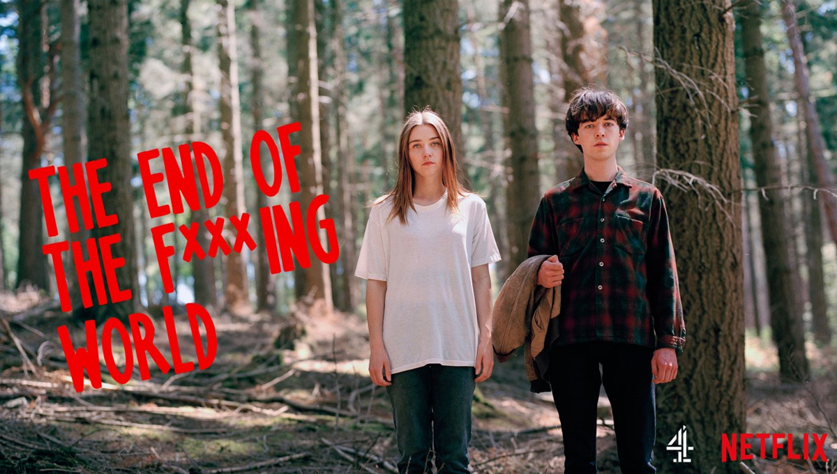 the_end_of_the_fucking_world_title image - Alyssa and James in the forest